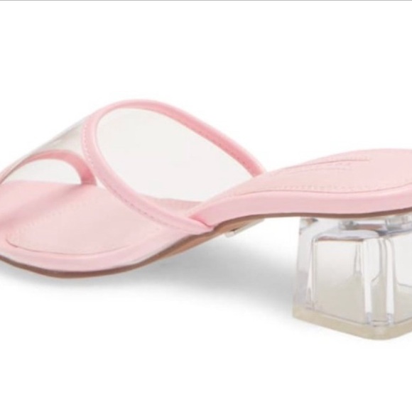 EUC, TopShop Pink & Clear Sandals, Size 38 - Picture 12 of 15